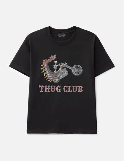 Thug Club Dragon Chopper T-shirt In Black