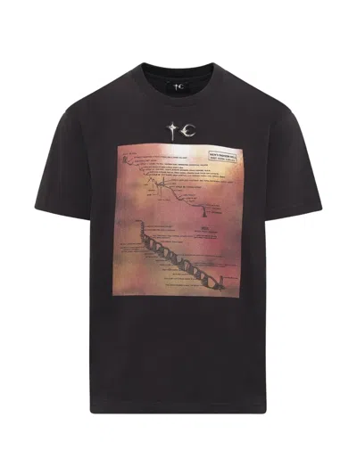 Thug Club Fashion Hell Graphic-print Logo-plaque T-shirt In Black