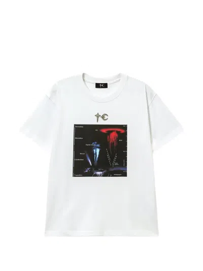 Thug Club Graphic-print Logo-plaque T-shirt In White