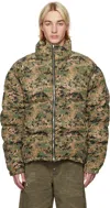 Thug Club Green Soldier Super Heavy Down Jacket In Green