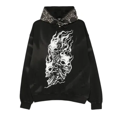 Pre-owned Thug Club Hotheaded Riding Skull Hoodie 'black' | Men's Size 4