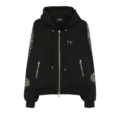 Pre-owned Thug Club Iron Steel Focus Zip-up Hoodie 'black' | Men's Size 3