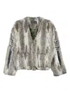 Thug Club Jindo Mix Jacket In Neutrals