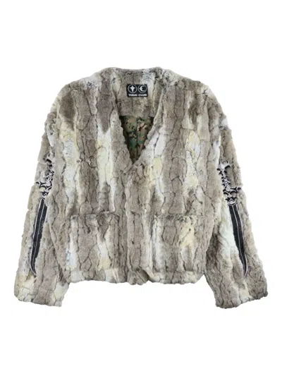 Thug Club Jindo Mix Jacket In Neutrals