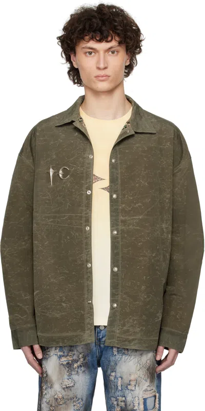 Thug Club Khaki Scarred Officer Shirt