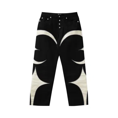 Pre-owned Thug Club Leather Washing Jeans 'black/white' | Men's Size 1