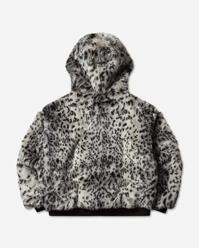 Thug Club Leopard Fur Jacket White / Black In Multi