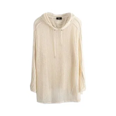 Pre-owned Thug Club Line Mesh Knit Hoodie 'white' | Men's Size 4