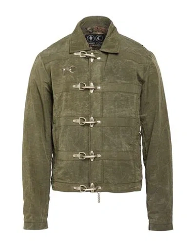 Thug Club Man Jacket Military Green Size 2 Recycled Nylon