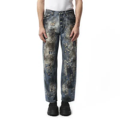 Thug Club Men's Combat Casualty Care Denim Pants In Blue