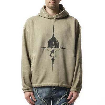 Thug Club Men's Peace Stud Hoodie In Beige