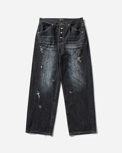 Thug Club Men S Burn Down Denim Pants In Blue