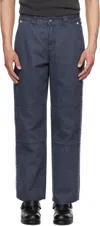 Thug Club Navy Dickies Edition X Stitch Trousers In Navy