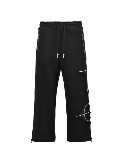 Thug Club New Rock Cotton Track Pants In Black