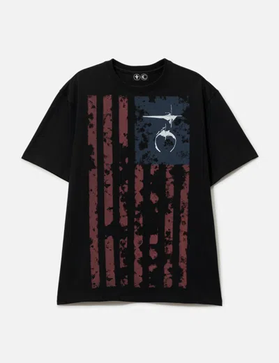 Thug Club Old Glory T-shirt In Black