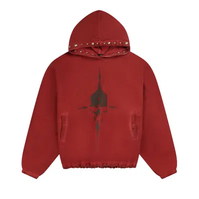 Pre-owned Thug Club Peace Stud Hoodie 'red' | Men's Size 4