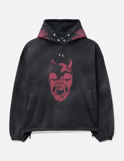 Thug Club Tc Riding Skull Hoodie In Black