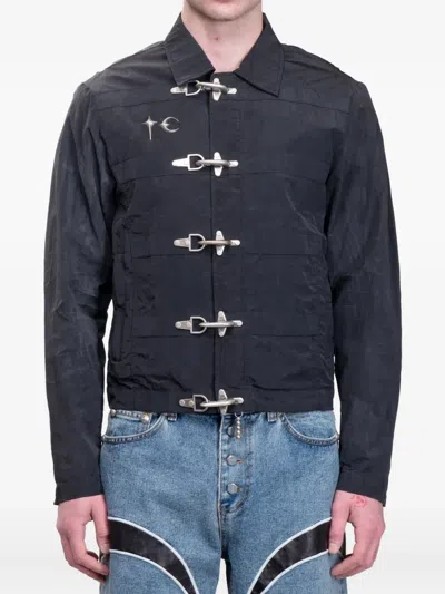 Thug Club Scarred Bio Soldier Jacket In Black