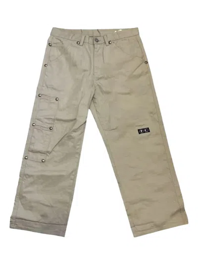 Thug Club Straight-leg Trousers In Neutral