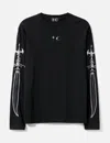 Thug Club Sword Long Sleeve T-shirt In Black