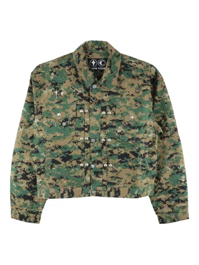 Thug Club Tc Army Jacket In Green