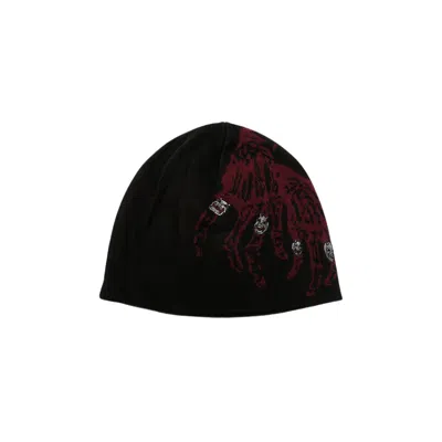 Pre-owned Thug Club Tc Bone Cross Beanie 'black' | Men's Size Onesize