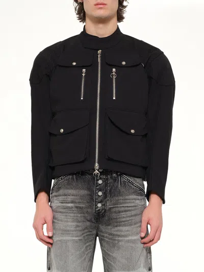 Thug Club Tc Racing Jacket In Black