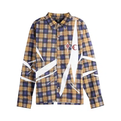 Pre-owned Thug Club Tc Subliminal Shirt 'yellow' | Men's Size 4