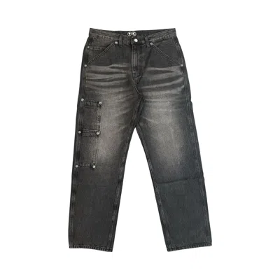 Pre-owned Thug Club Thug Pants Denim Ver. 'black' | Men's Size 2