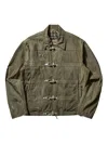 Thug Club Men S Scarred Bio Soldier Jacket Khaki In Green