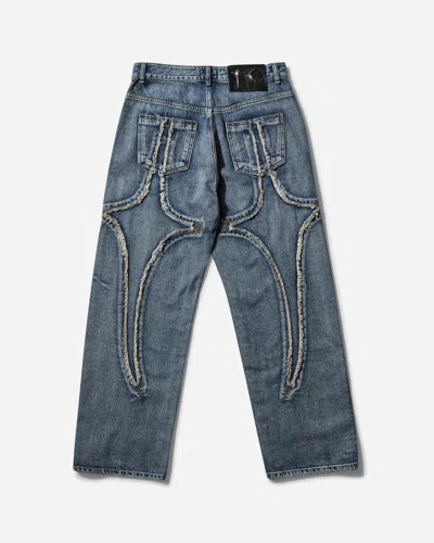 Thug Club Tribal Denim Pants In Blue