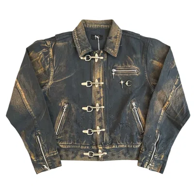 Pre-owned Thug Club Two Tone Washed Jacket 'rust/black' | Red | Men's Size 4