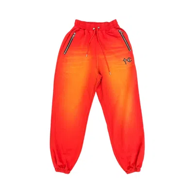 Pre-owned Thug Club Two Tone Washed Jogger Pants 'red' | Men's Size 4