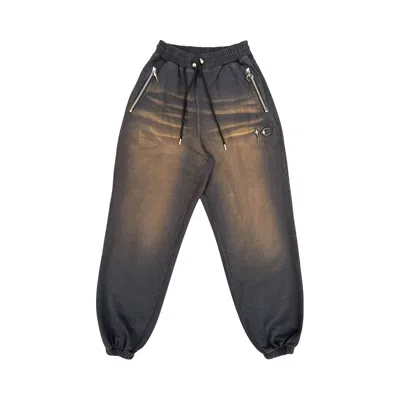 Pre-owned Thug Club Two Tone Washed Jogger Pants 'rust/black' | Red | Men's Size 3