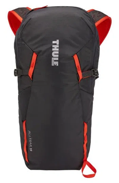 Thule Alltrail Hiking Backpack In Obsidian Roarange