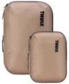 Thule Compression Packing Cube Set, 2-pack In Gentle Beige