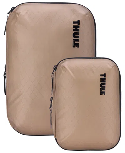 Thule Compression Packing Cube Set, 2-pack In Gentle Beige