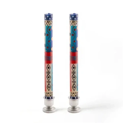 Thumbprint Artifacts African Sky Painted Candles