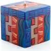 Thumbprint Artifacts African Sky Painted Cube Candle