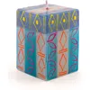 Thumbprint Artifacts Blue Moon Painted Cube Candle