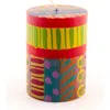 Thumbprint Artifacts Carousel Painted Pillar Candle