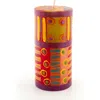 Thumbprint Artifacts Carousel Painted Pillar Candle