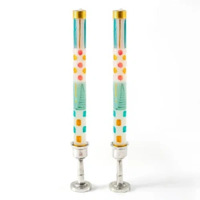 Thumbprint Artifacts Delight Painted Candles