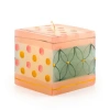 Thumbprint Artifacts Delight Painted Cube Candle