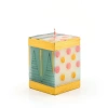 Thumbprint Artifacts Delight Painted Cube Candle