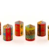 Thumbprint Artifacts Desert Rose Painted Voltive Candles