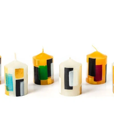 Thumbprint Artifacts Klimt Painted Votive Candles