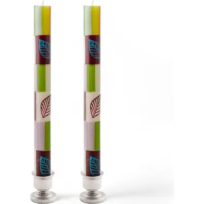 Thumbprint Artifacts Magic Garden Painted Candles