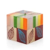 Thumbprint Artifacts Magic Garden Painted Cube Candle