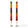 Thumbprint Artifacts Multi Color Painted Candles